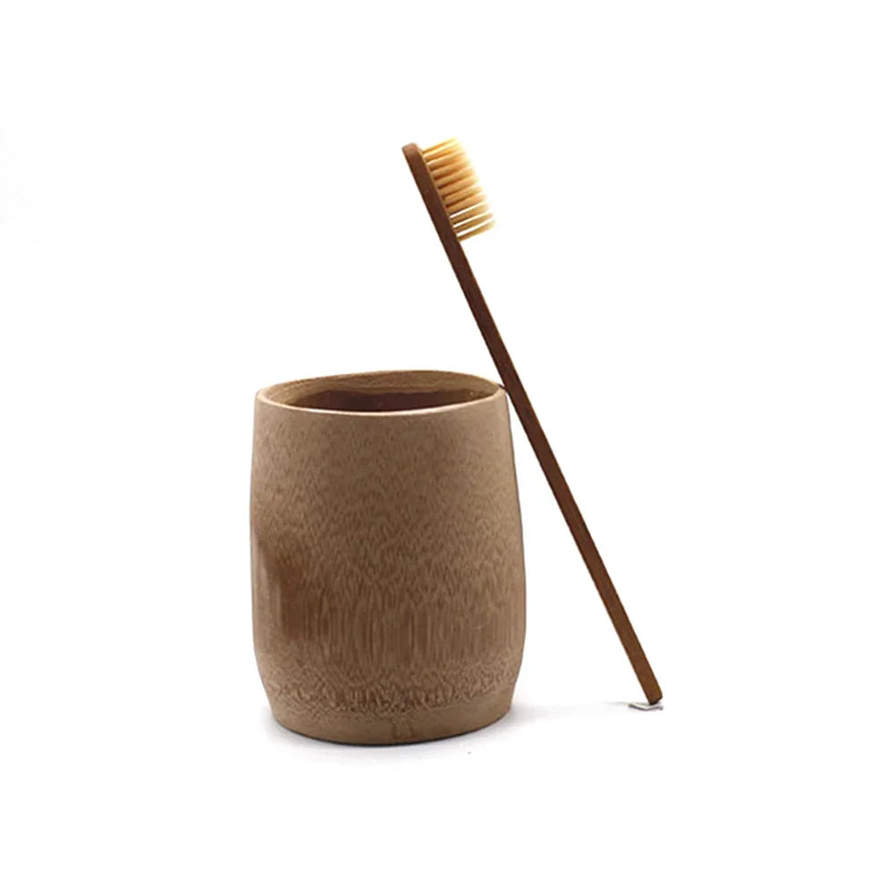 8pcs Bamboo Toothbrush Natural Wooden ECO Friendly Toothbrush