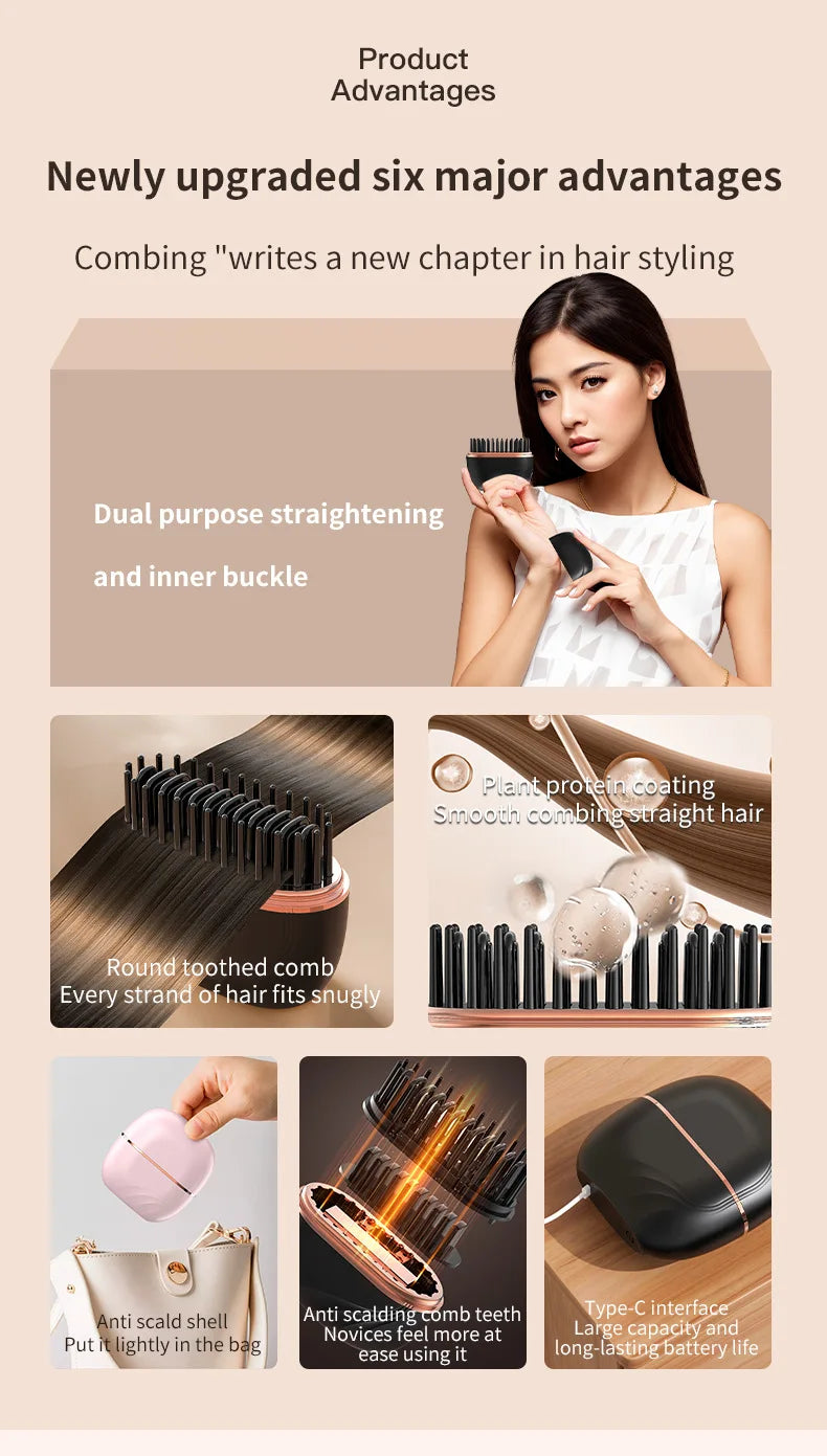 Mini Hair Straightener 3-Heat