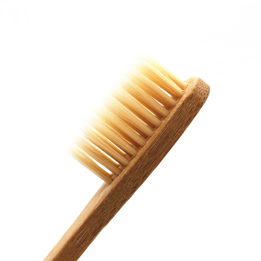 8pcs Bamboo Toothbrush Natural Wooden ECO Friendly Toothbrush