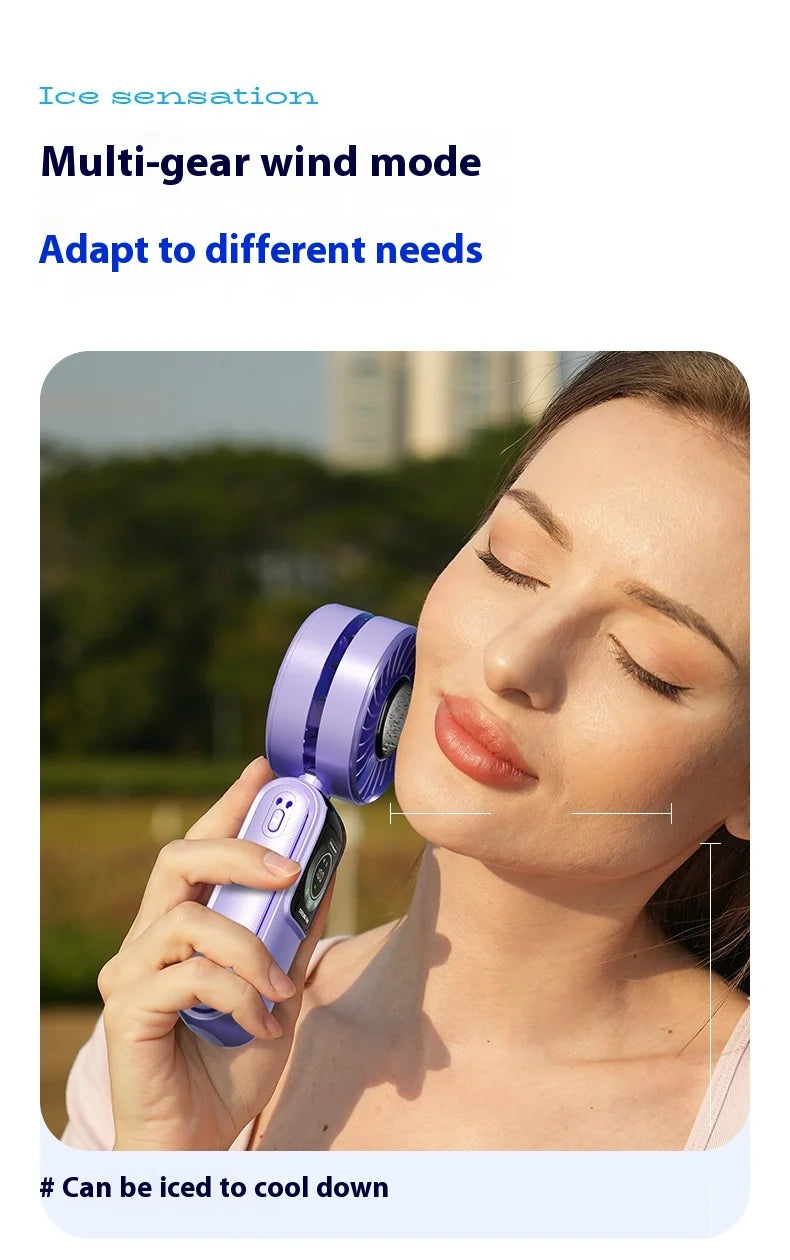 Portable Ice Cooling Fan