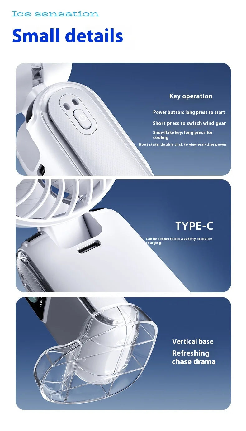 Portable Ice Cooling Fan