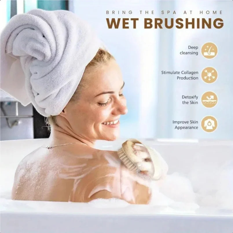 Dry Skin Body Brush Natural Bristle Dead Skin Remover