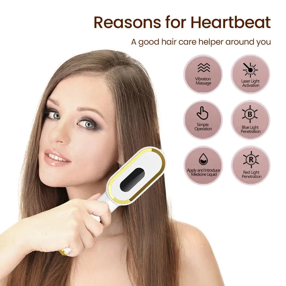 3 in 1 LED Red Blue Light Therapy Hair Growth Comb