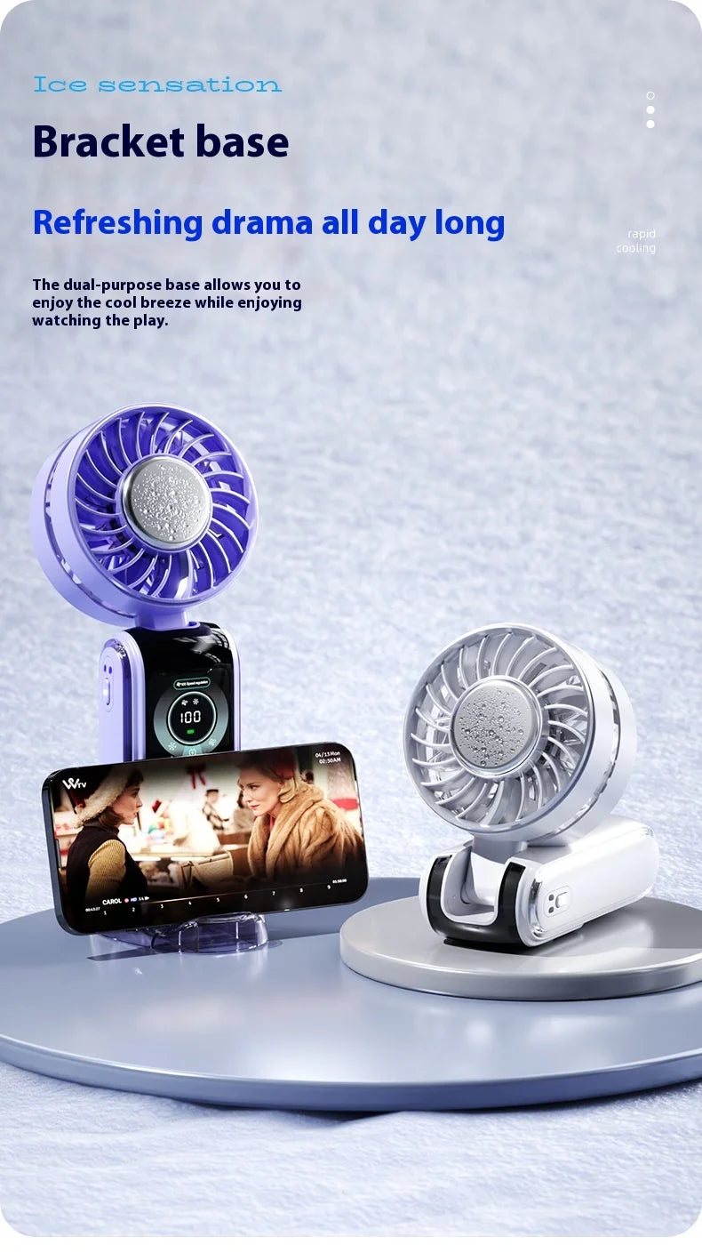 Portable Ice Cooling Fan
