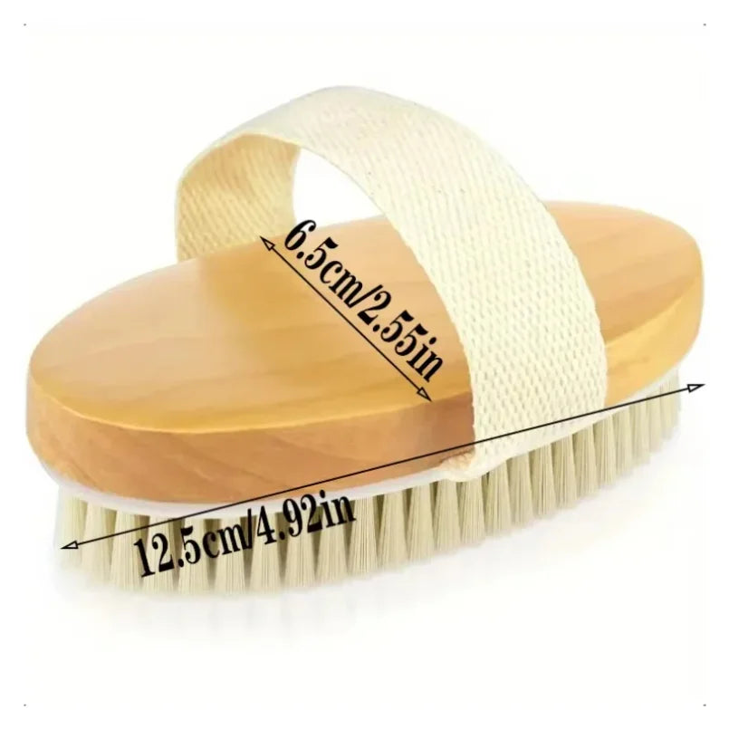 Dry Skin Body Brush Natural Bristle Dead Skin Remover