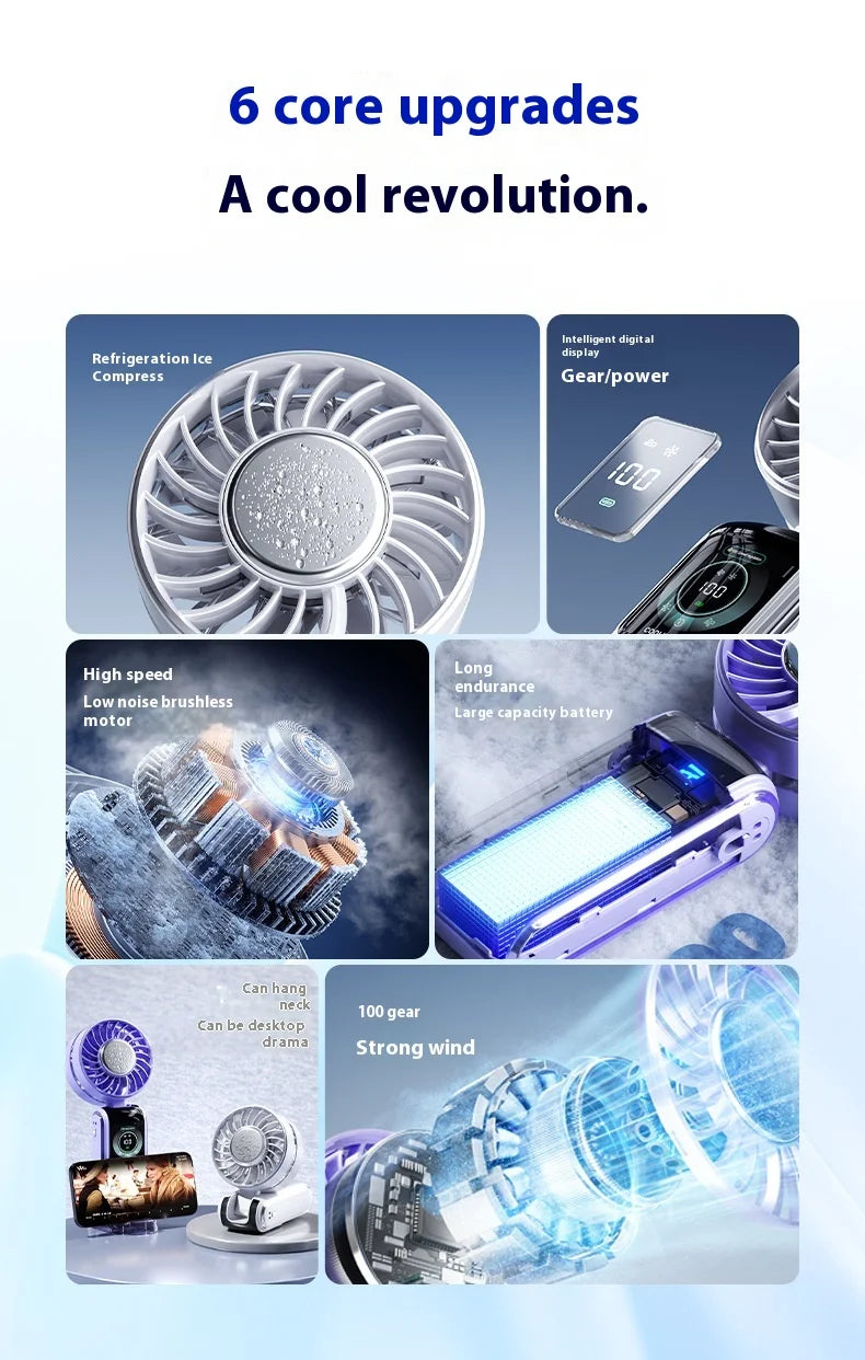 Portable Ice Cooling Fan