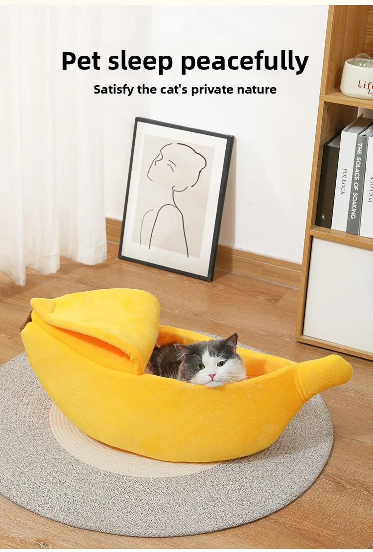 Banana Cat Bed