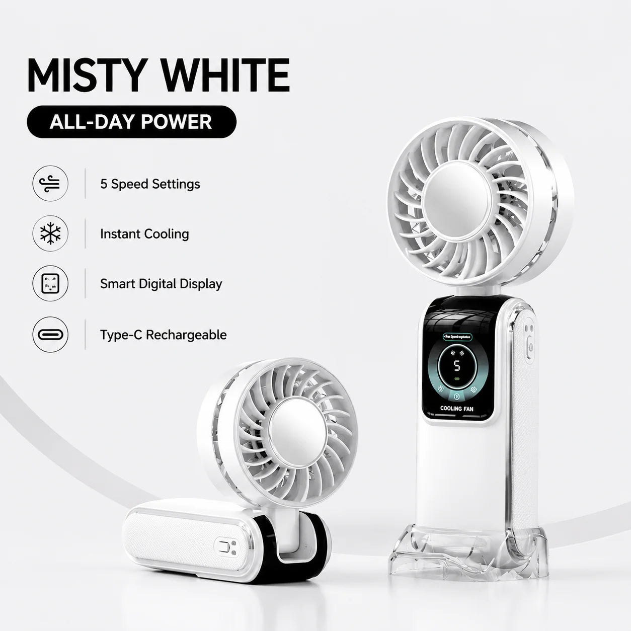 Portable Ice Cooling Fan