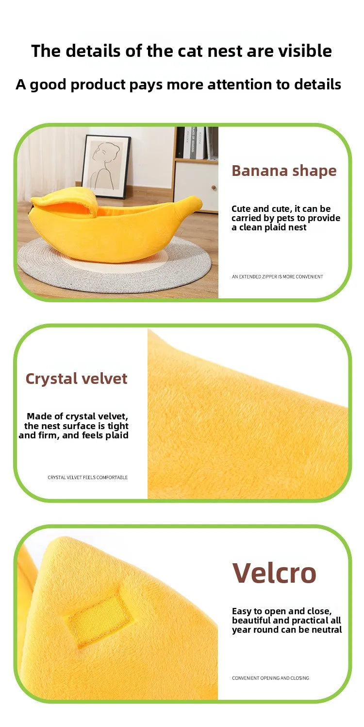 Banana Cat Bed