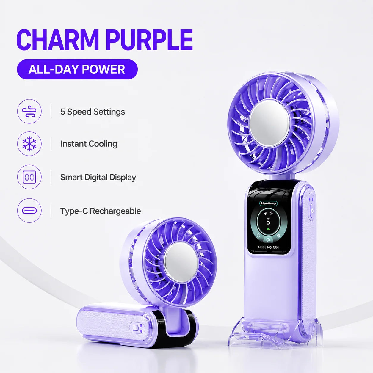 Portable Ice Cooling Fan