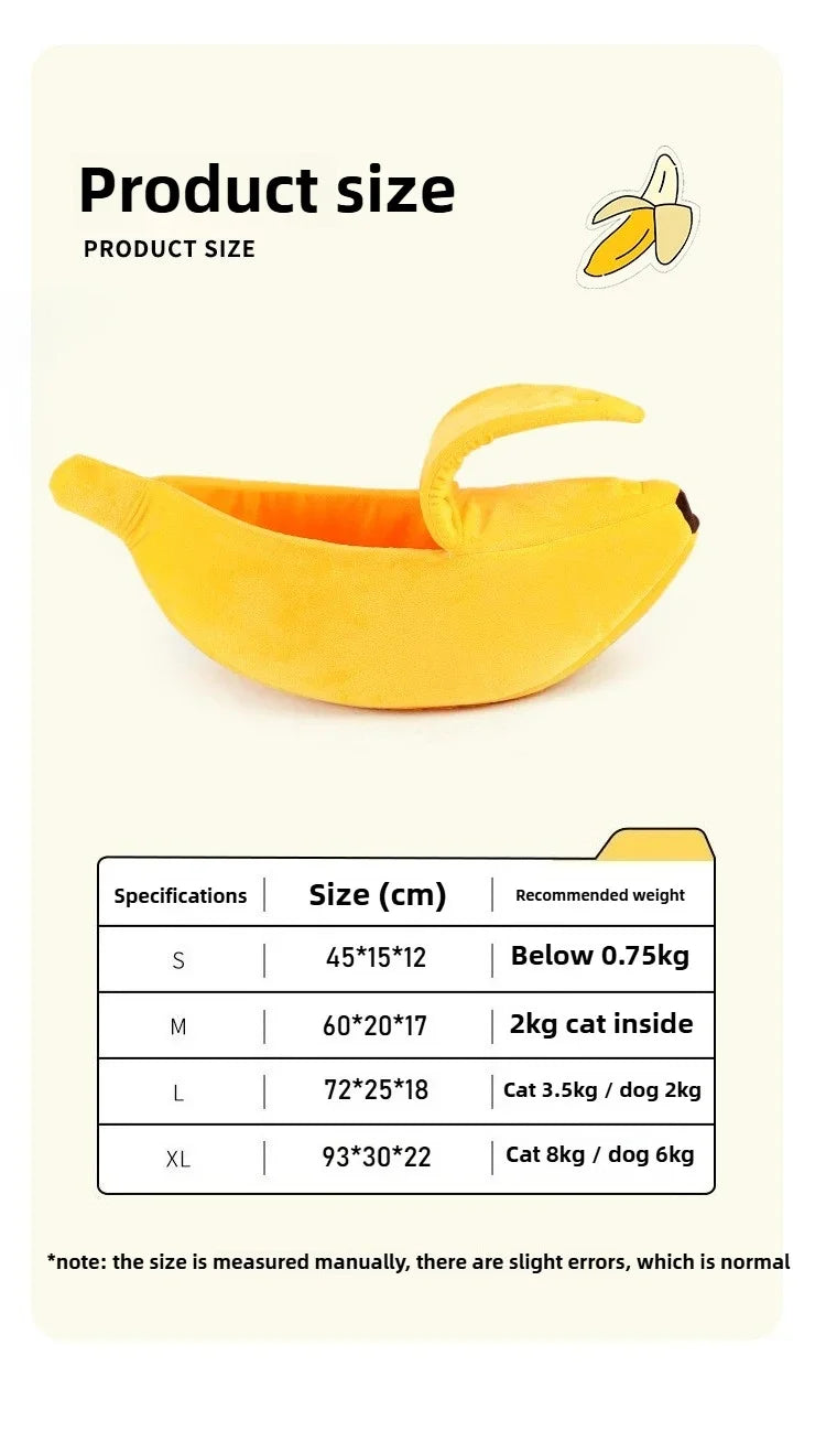 Banana Cat Bed