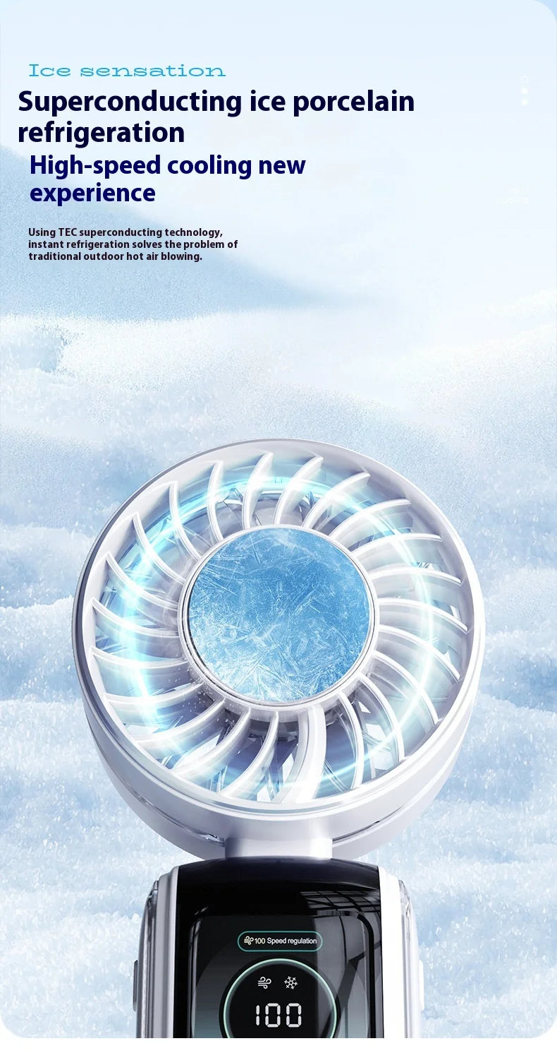 Portable Ice Cooling Fan