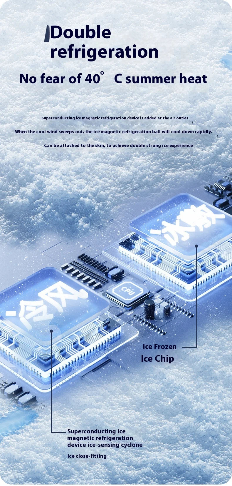 Portable Ice Cooling Fan