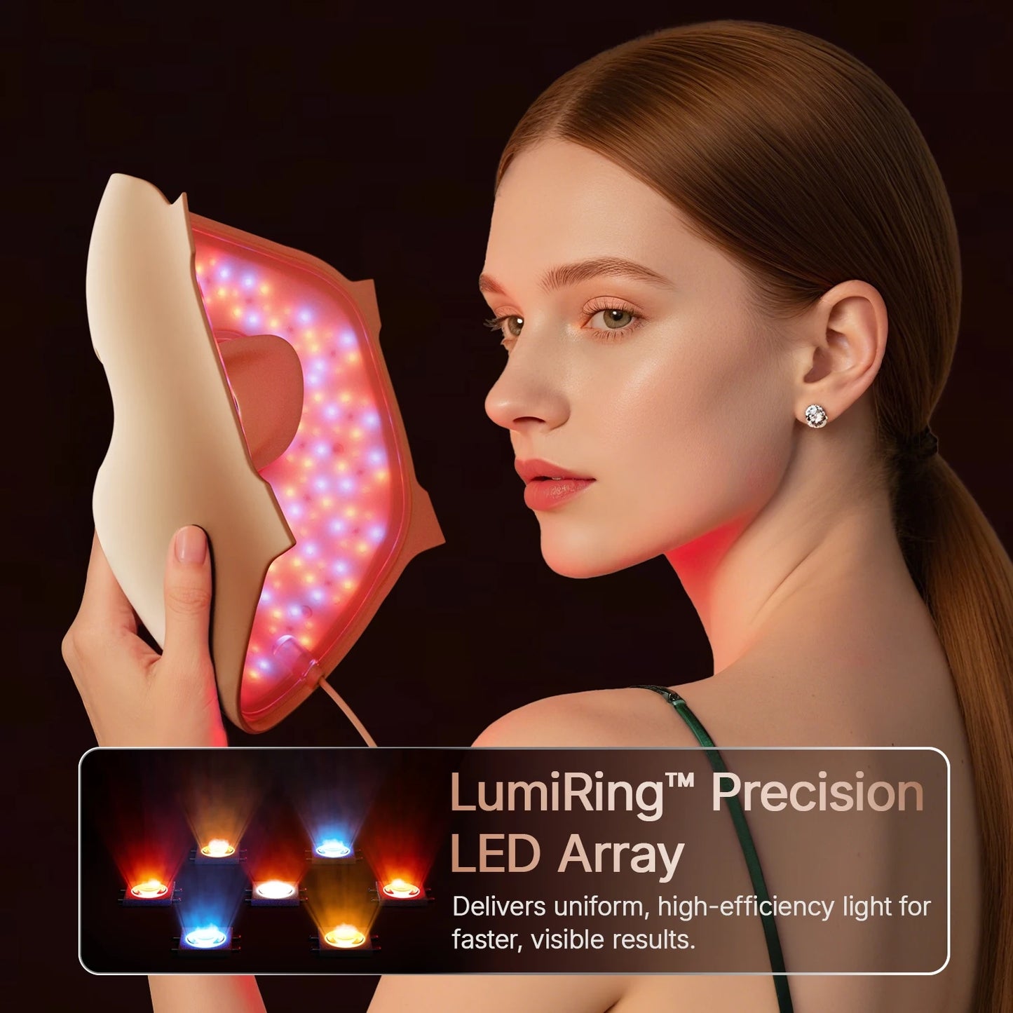 4D Light Mask Wavelengths Cordless LED Face Mask